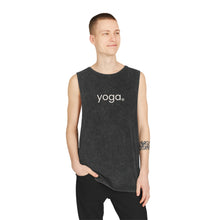 Load image into Gallery viewer, yoga. Off White Unisex Stonewash Tank Top