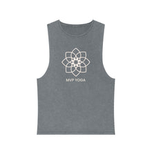 Load image into Gallery viewer, MVP YOGA- Off White Unisex Stonewash Tank Top