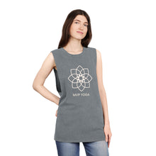 Load image into Gallery viewer, MVP YOGA- Off White Unisex Stonewash Tank Top
